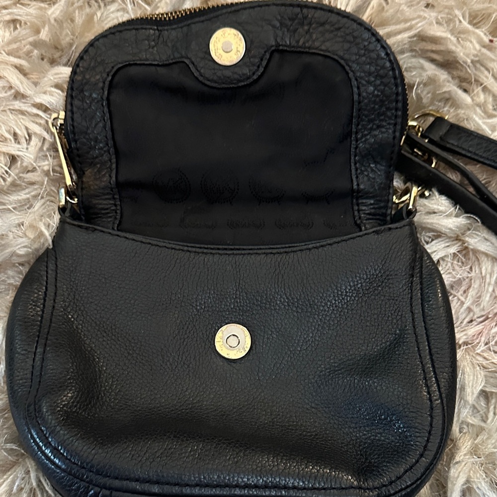 Michael Kors Black Crossbody Bag with Gold Accents - Picture 3 of 16